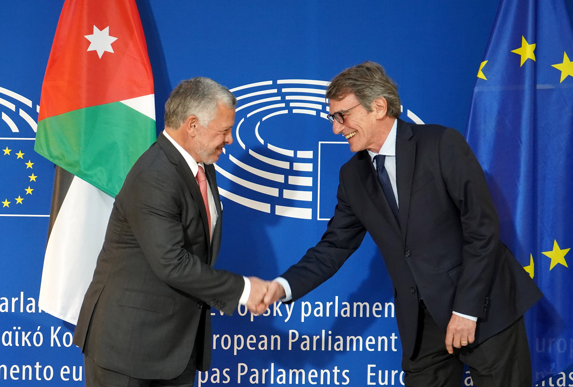 King Meets European Parliament President | King Abdullah II Official ...